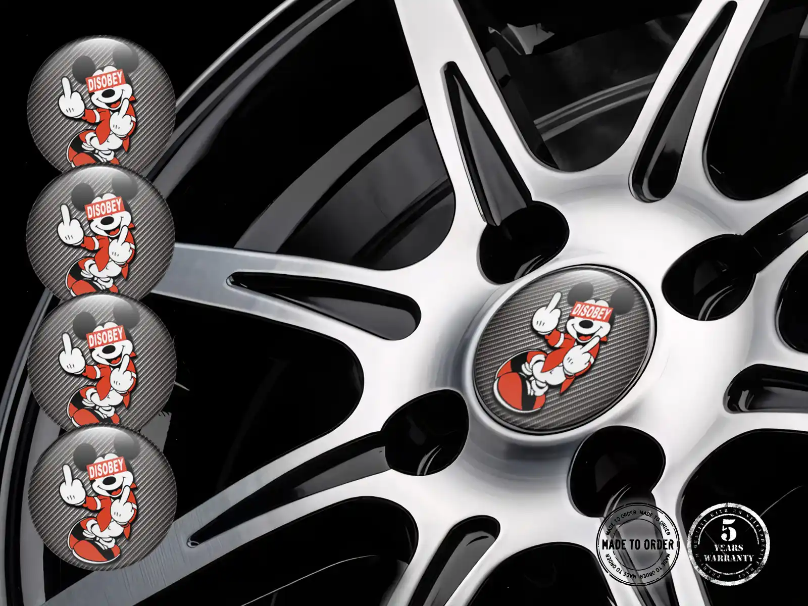Silicone Stickers Logo High-Quality Wheel Emblems